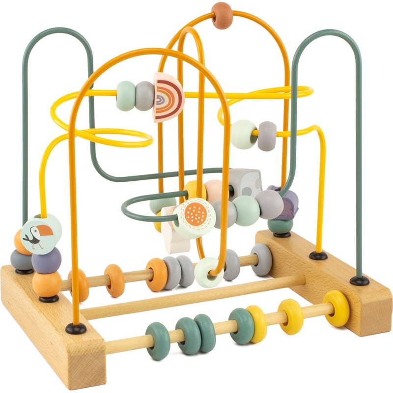 Circuit de perles en bois