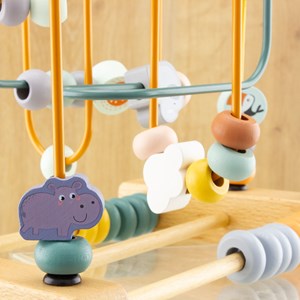 Circuit de perles en bois