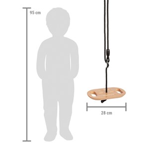 Balançoire disque avec poignées