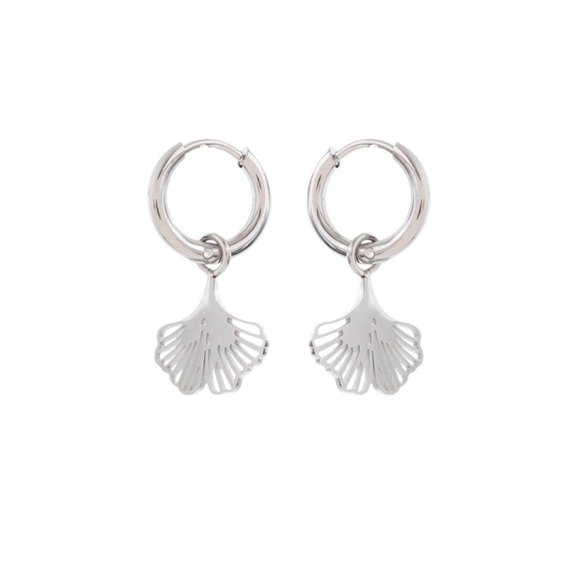 Créoles ginkgo – argenté