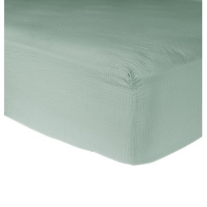 Drap housse gaze de coton 140 x 190 cm