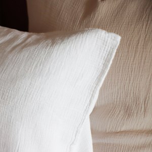 Taie d'oreiller gaze de coton 65 x 65 cm
