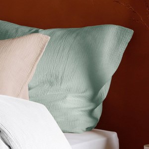 Taie d'oreiller gaze de coton 65 x 65 cm