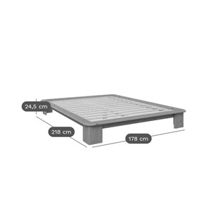 Lit timoé 160 x 200 cm