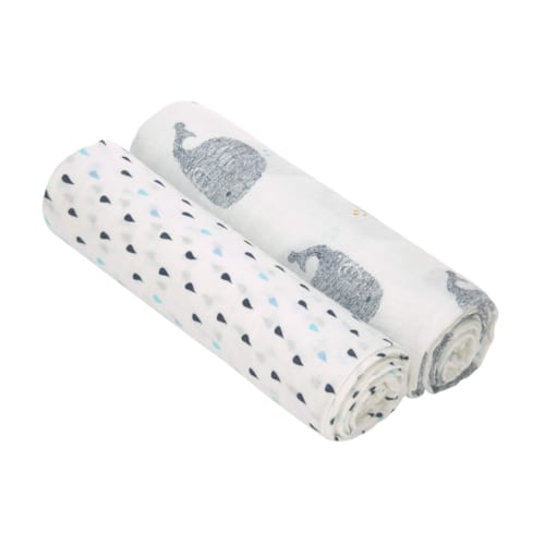 aden + anais - Lot de 2 maxi langes en mousseline