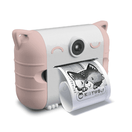 Kidyprint appareil photo instantané avec impression thermique rose