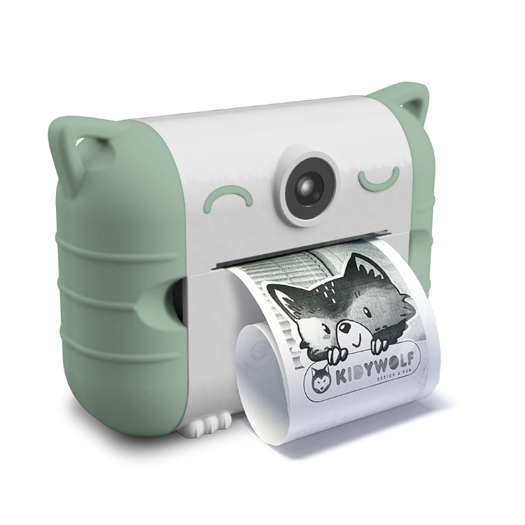 Kidywolf - Kidyprint appareil photo instantané vert