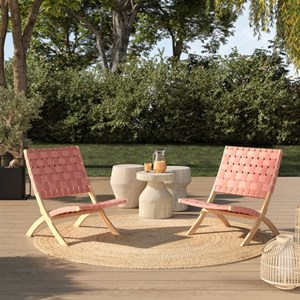 Lot de 2 fauteuils de jardin en  matera