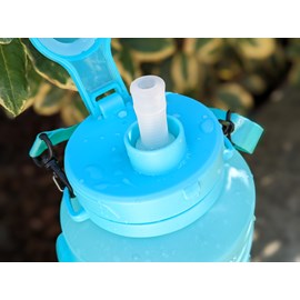 Bouteille retractable bleu