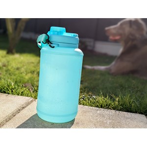 Bouteille retractable bleu