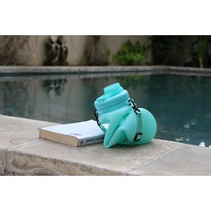 Bouteille retractable bleu