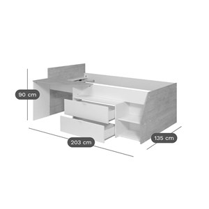 Lit combiné pierrot