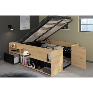 Lit coffre paco 140 x 190 200 cm