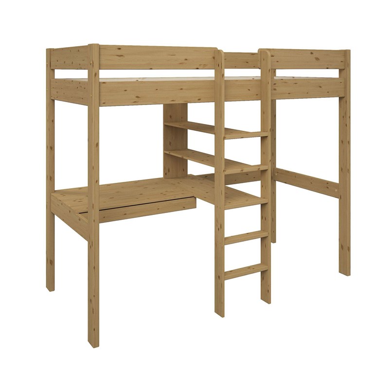 Lit mezzanine bois massif tim
