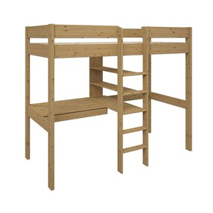 Lit mezzanine + fauteuil extensible bois massif tim