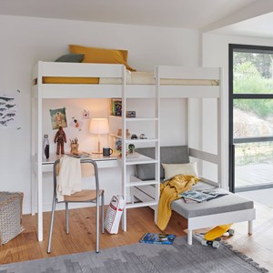 Lit mezzanine + fauteuil extensible tim