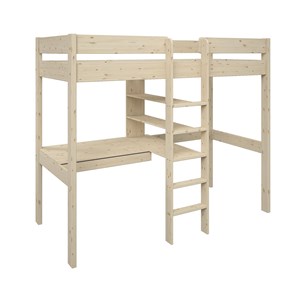 Lit mezzanine + fauteuil extensible bois massif tim