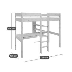 Lit mezzanine + fauteuil extensible tim