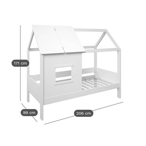 Lit cabane avec tiroir en option teddy