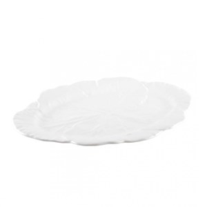 Plat ovale blanc en mélamine