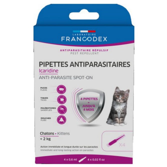 Francodex - Pipettes naturelles et icaridine chaton