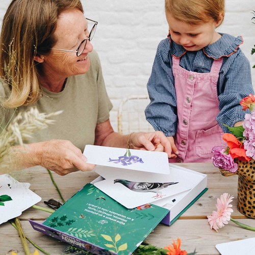 Observe Montessori - Cartes de langage bilingues thème nature