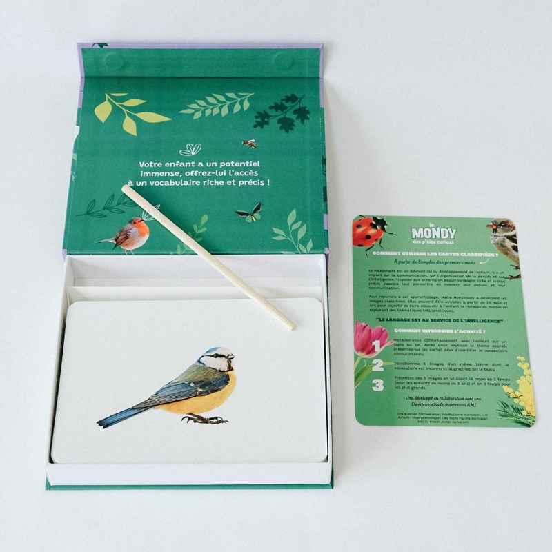 Cartes de langage bilingues thème nature (Observe Montessori) - Image 3