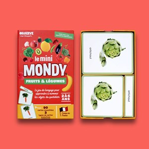 Mini-mondy - 90 cartes fruits & légumes - langage