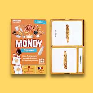 Mini-mondy - 90 cartes cuisine - langage