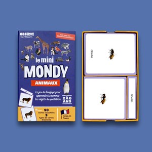 Mini-mondy - 90 cartes animaux - langage