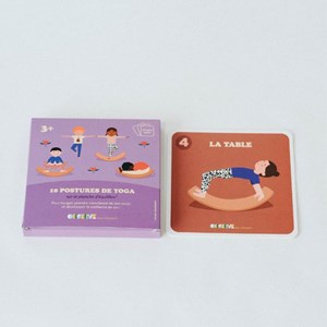 Coffret de 10 cartes de yoga