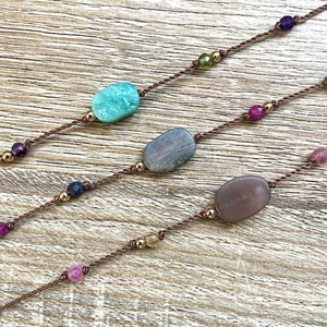 Bracelet pierre de soleil ethnique amaya