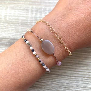 Bracelet pierre de soleil ethnique amaya