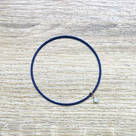 Bracelet jonc pierre de naissance mars