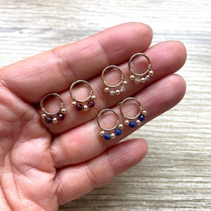 Puces d'oreilles lapis lazuli maya