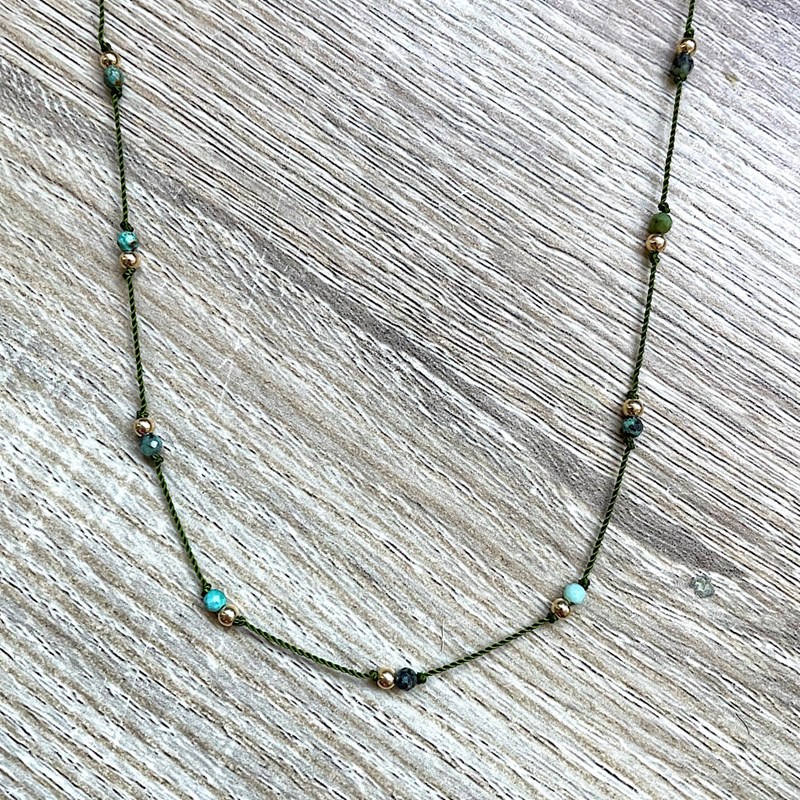 Collier turquoise ethnique nora
