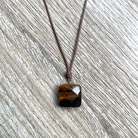 Collier œil de tigre marron mia