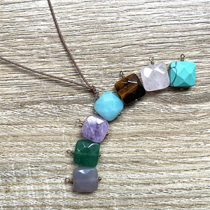 Collier quartz rose mia