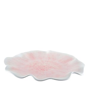 Assiette de présentation rose en mélamine