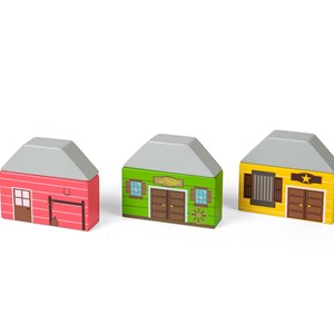 Coffret train du far west - 62 pièces