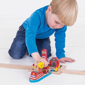 Ensemble ferroviaire de sauvetage en mer