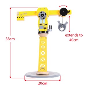 Ensemble de construction de grue jaune