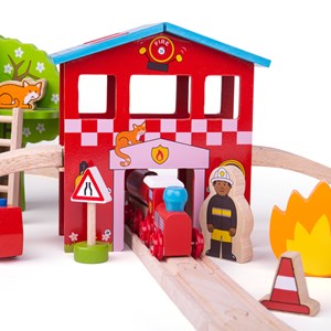 Coffret de train de caserne de pompiers