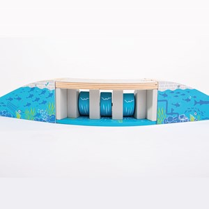 Pont cascade en bois