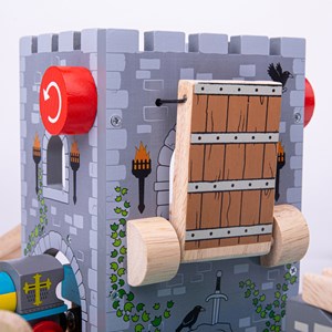 Accessoire ferroviaire à pont-levis