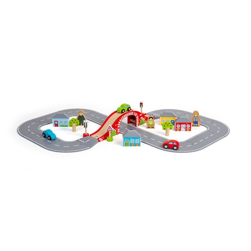 Bigjigs Rail - Ensemble de route en forme de huit