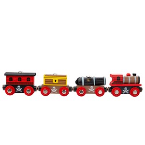 Moteur et wagons de train pirate