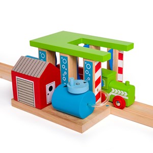 Accessoire de lave-train en bois