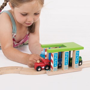 Accessoire de lave-train en bois