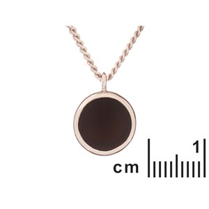 Collier 42+3cm ony noir argent